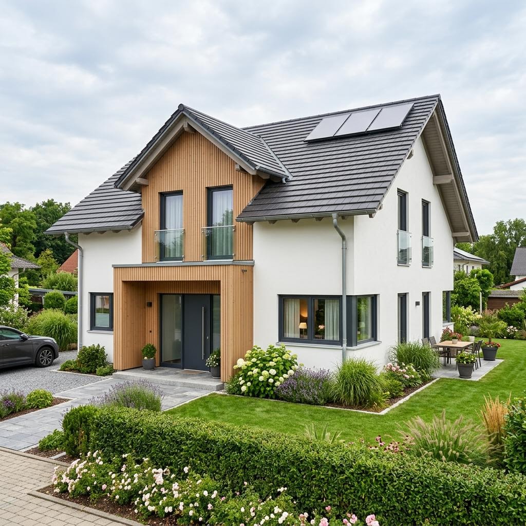 LUXHAUS Satteldach Klassik 198 – Fertighaus Preis pro m²